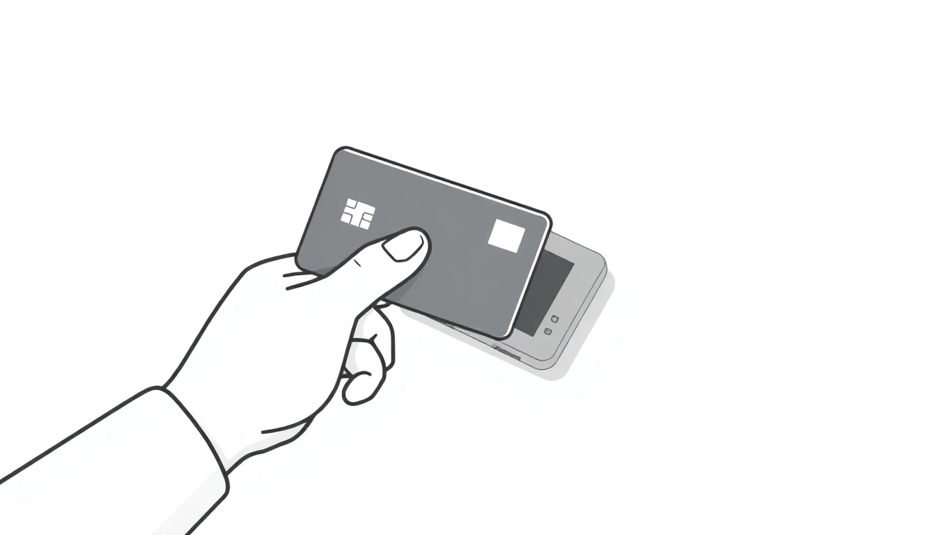 NFC card tap illustration